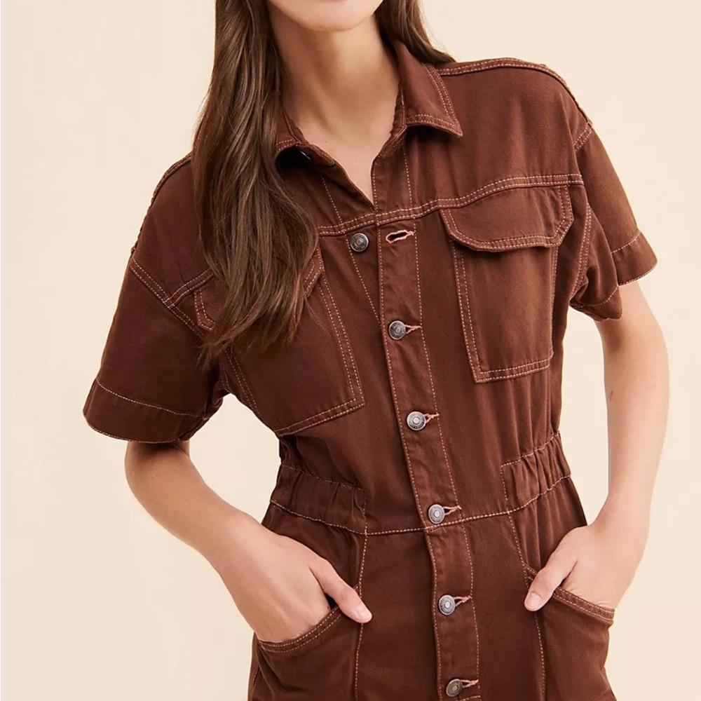 Free people Marci Jumpsuit  (Pinecone) - Picture 4 of 7